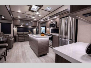 solitude s class fifth wheel kitchen